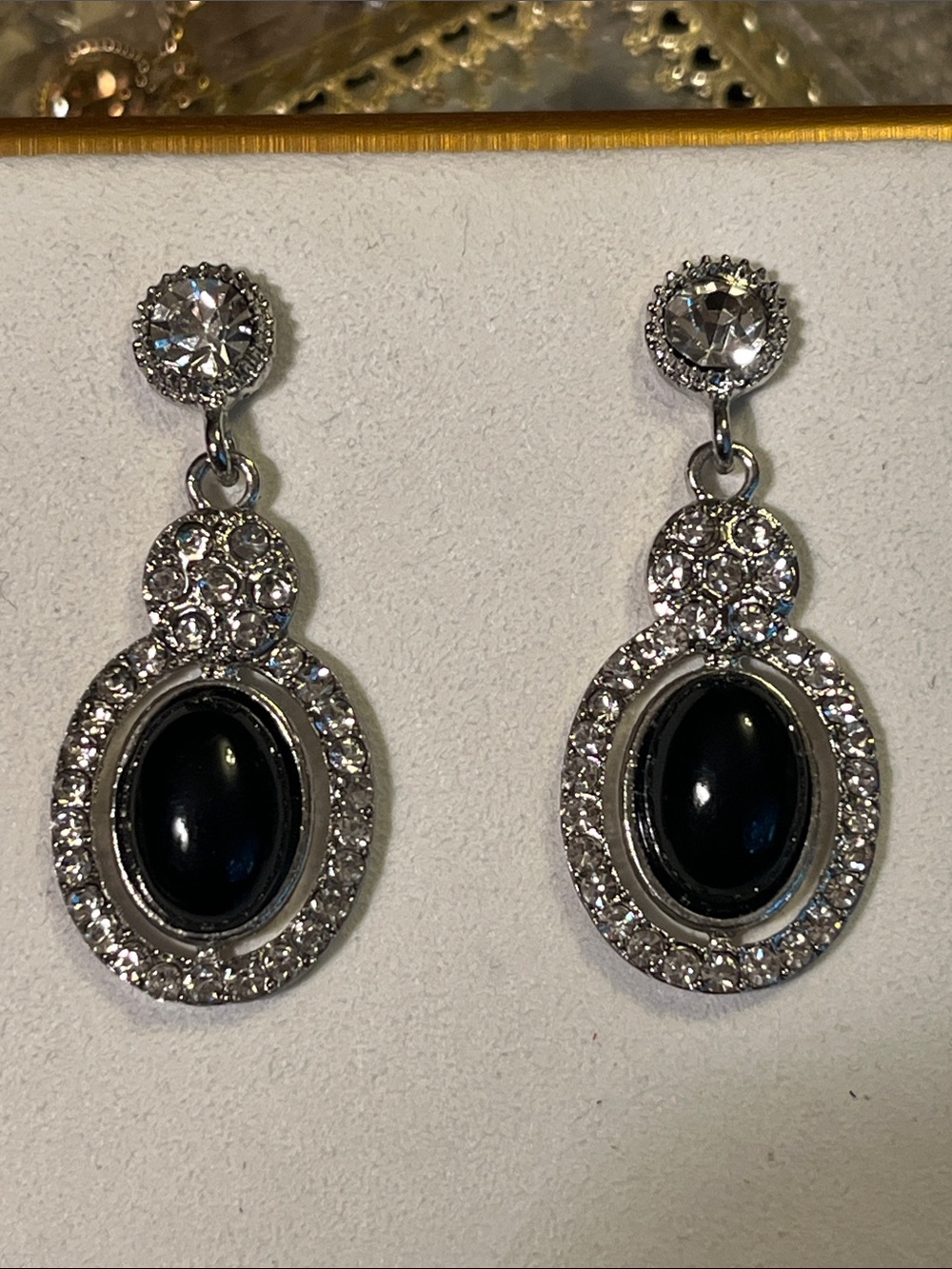 Black Crystal Earrings